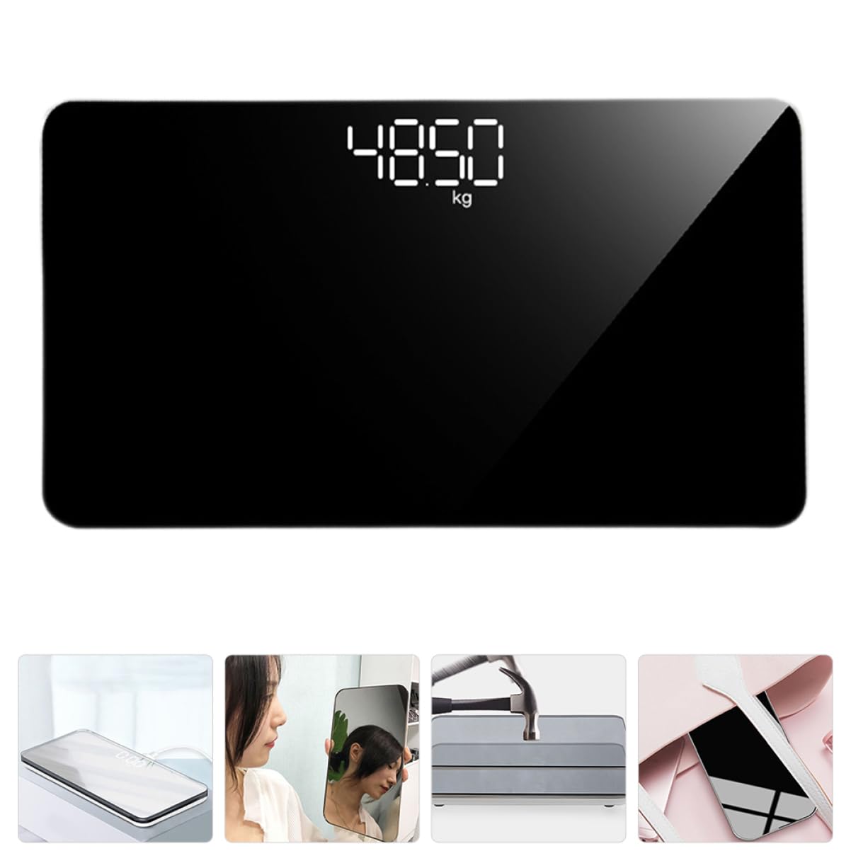 PartyKindom Portable Digital Scale Electronic Luggage Scale for Travel Home Weight