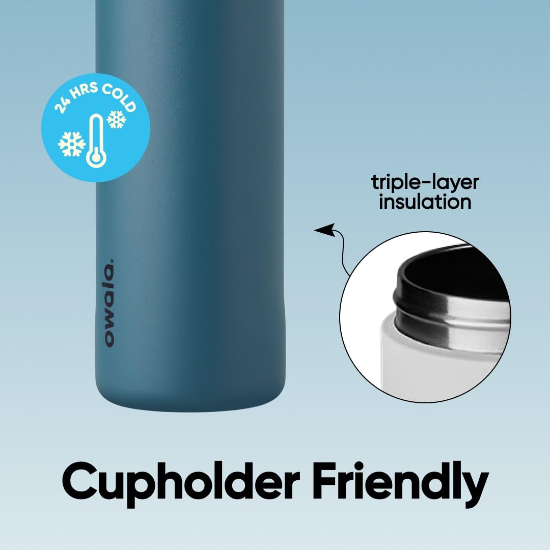 Owala FreeSip Stainless Steel Water Bottle 24 oz Denim