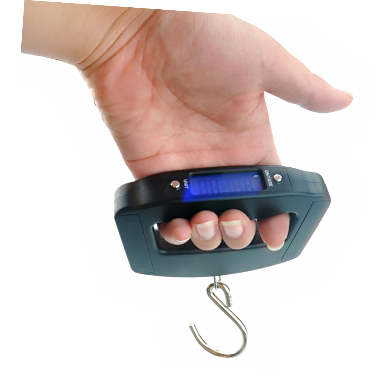 LIFKOME 50kg Digital Luggage Scale Hook Hand Scale Capacity Accuracy LCD Display Backlight