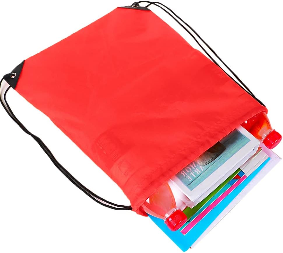 Bulk Drawstring Bags, Polyester Draw String Bags, Gym Sports Cinch Bag Drawstring Backpack for