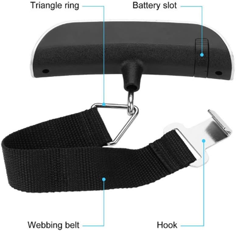 Luggage Scale, Easy to Carry, Small in Size, Suitable for Carrying, 110 pounds, Will be a Popular Luggage Scale in The Future (1), 5.9x4.2x1.49inches