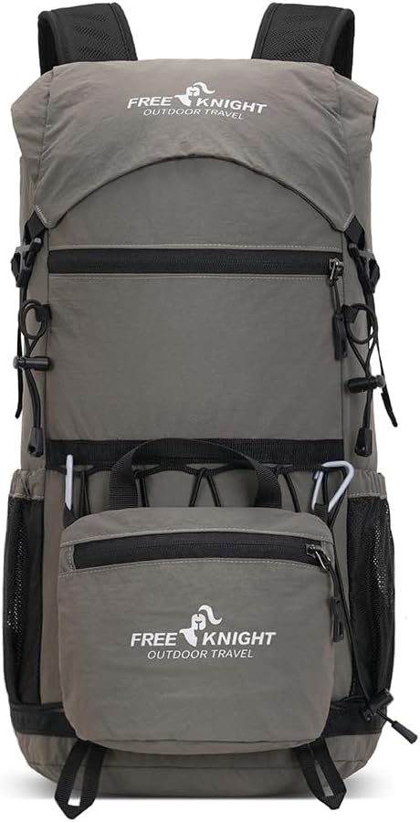 Bseash 30L Lightweight Hiking Backpack, Outdoor Sport Waterproof Travel Bag Daypack for Cycling Climbing Skiing (Gray)