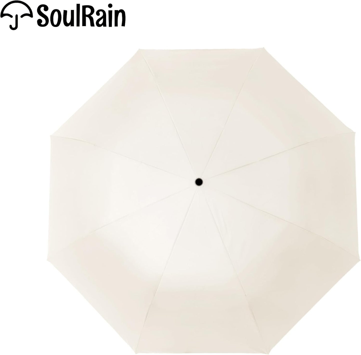SoulRain Travel Umbrella - Compact Umbrella for Rain - Perfect Large Auto Folding Umbrella - Ideal Car umbrella, Small umbrella, and Travel Companion