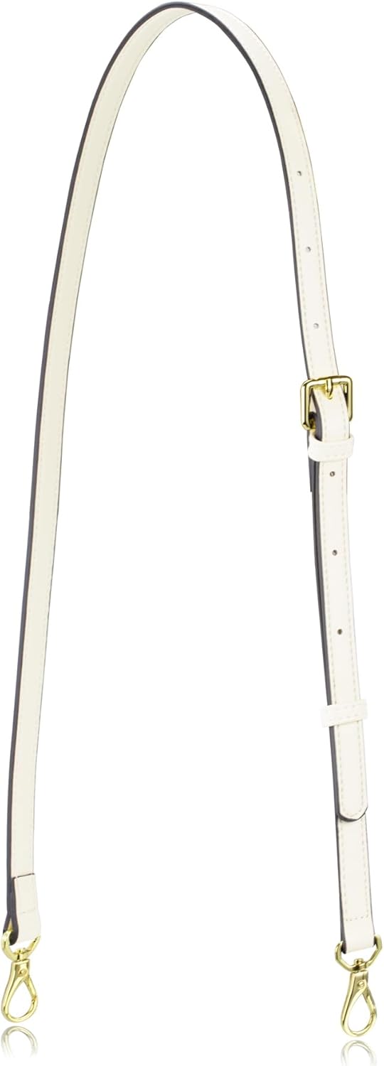 Allzedream Leather Purse Strap Replacement Crossbody Handbag Long Adjustable (White)