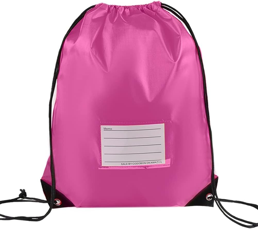 40 Pcs Drawstring Bags,Bulk Draw String Backpack, DIY Gym Sports Cinch Bag Sackpack for Women Men, Pink