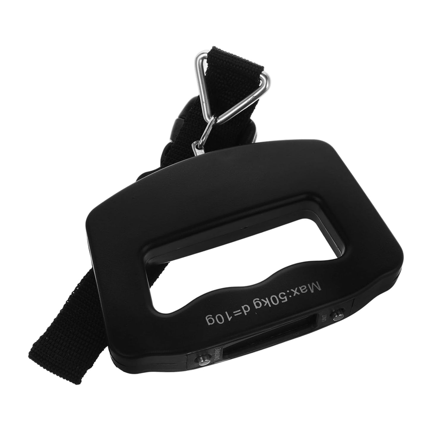 FRCOLOR Ergonomic Suitcase Scale Webbing Hook 50kg Capacity Weighing Scale Portable