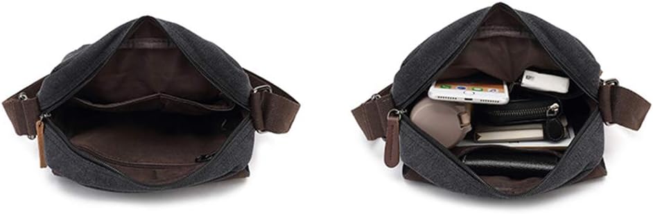 Sechunk Vintage Canvas Messenger Cross body bag Shoulder bag
