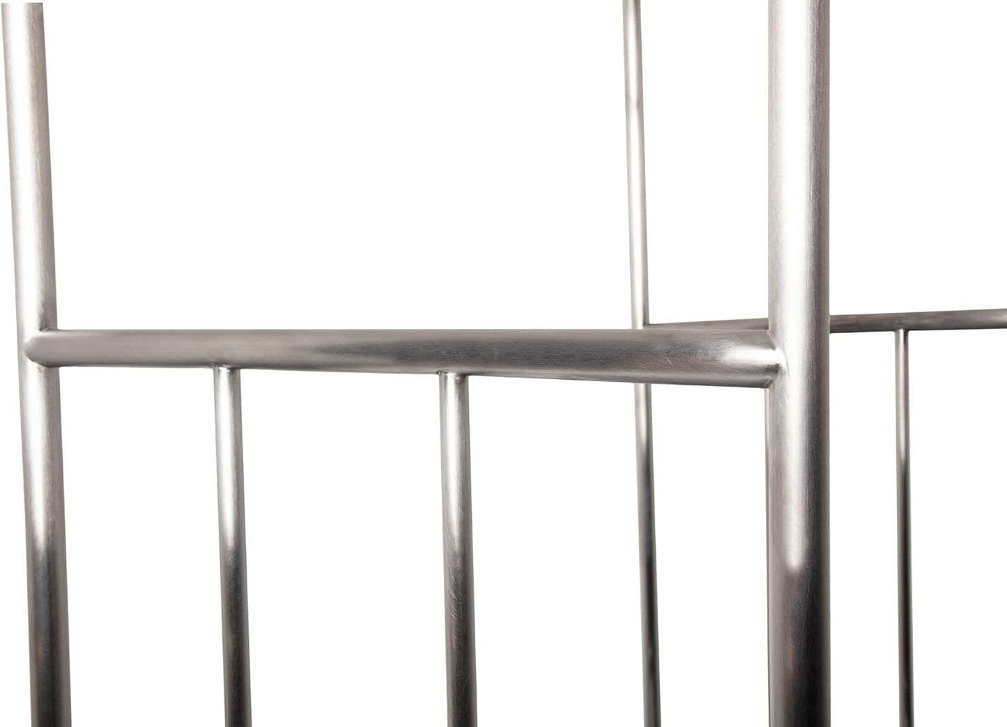 Value Valet Hotel Luggage Cart – for Commercial Use, Condos, Resorts – Stainless Steel Bellman Trolley Cart w/ 6” Air Filled Tires & Gray Carpet, 800 lb Load Capacity