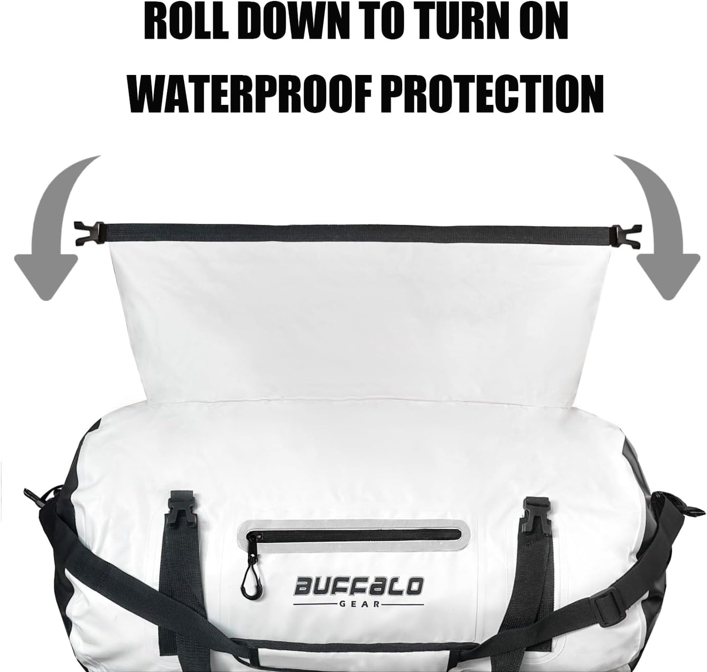 Buffalo Gear Waterproof Duffle Bag 40L 60L 80L Roll-top Dry Bag Heavy Duty Waterproof Duffel Travel