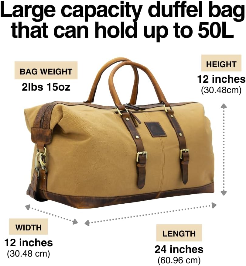 50L Augustine Duffel (Tan)