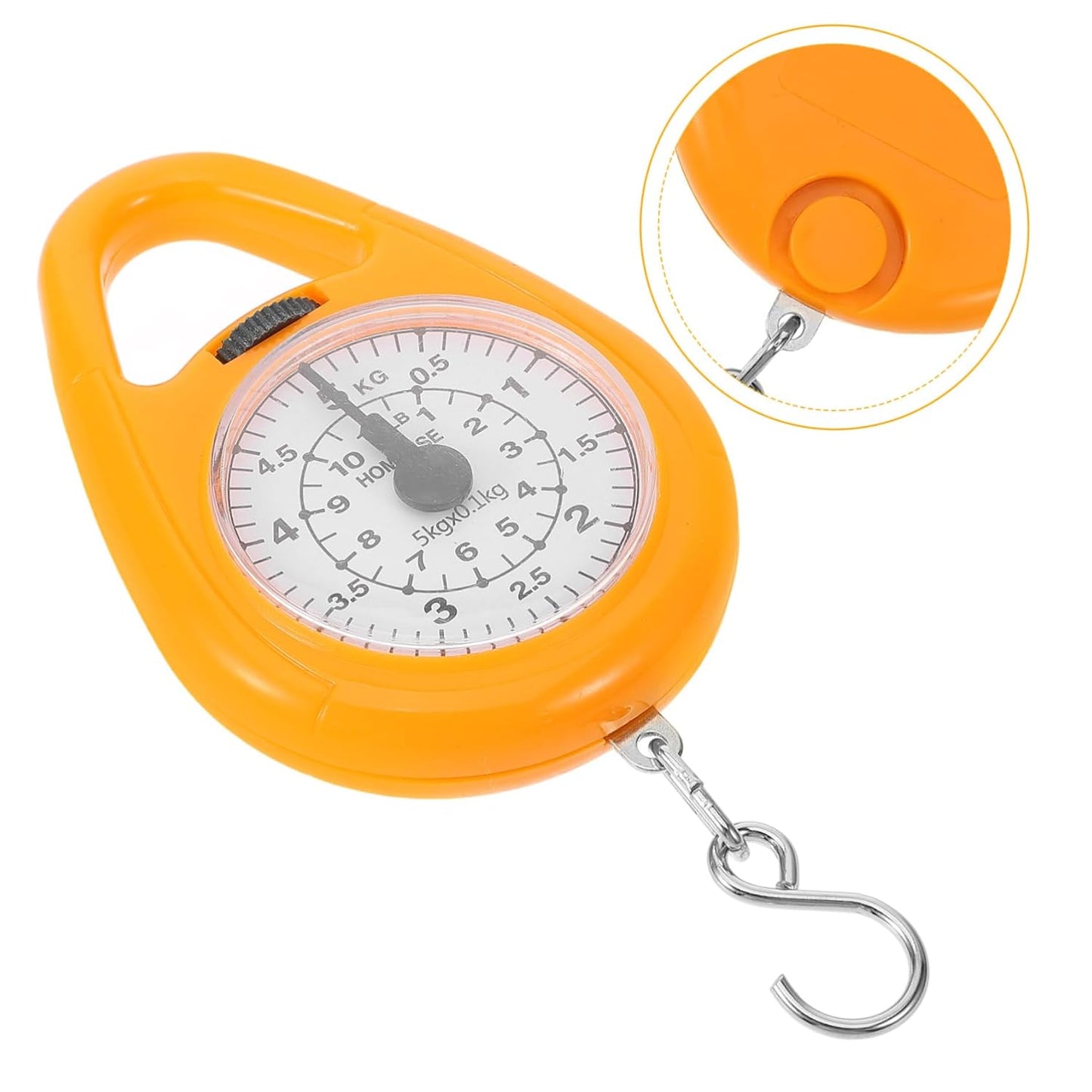 2pcs Mechanical Spring Scale Luggage Portable Hanging Weighing Scale Travel Hook