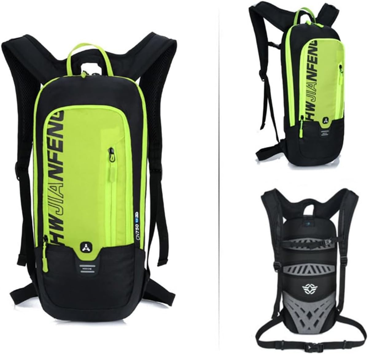 WINDCHASER Cycling Backpack, 10L Bicycle Backpack Waterproof Breathable Bag for Outdoor Travel Hiking Climbing Biking Running Skiing (Green.)
