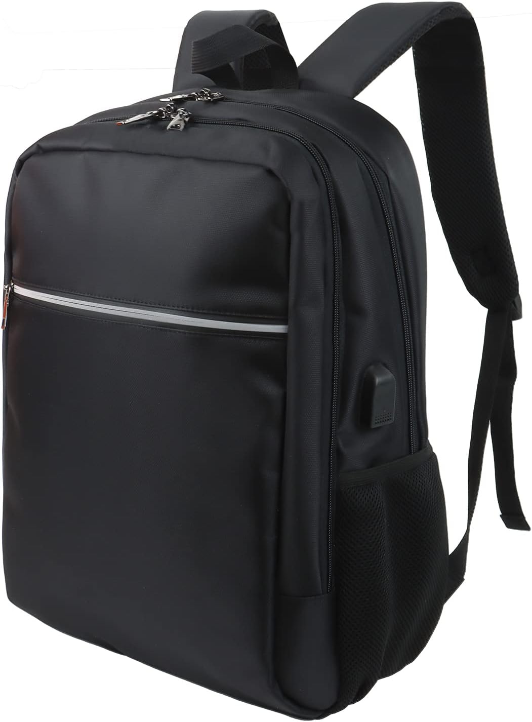 Laptop Backpack for Men Women, Travel Business Backpack with USB Charging Port and Anti Theft Pocket, Fits 17 Inch Laptop,Black