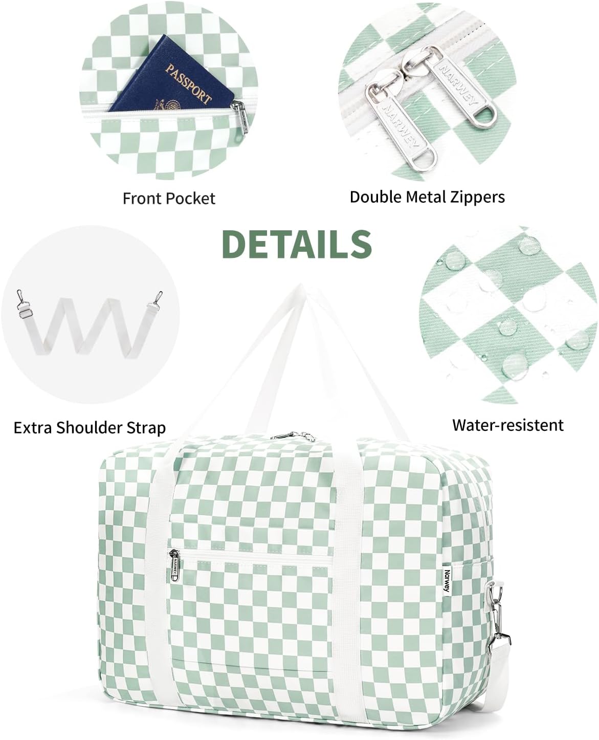 For Spirit Airlines Personal Item Bag 18x14x8 Foldable Travel Duffel Bag Tote Carry on Luggage