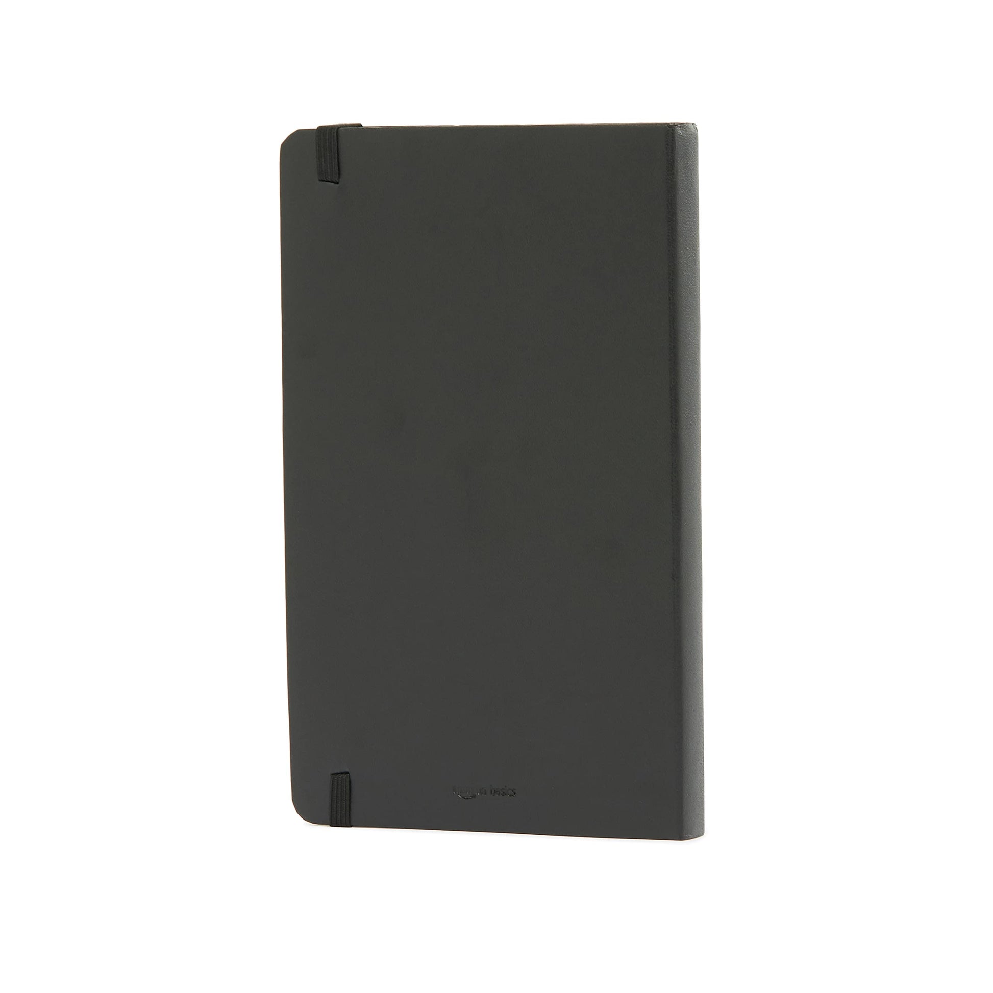 Amazon Basics Classic Lined Writing Notebook for Note Taking and Journaling, Hardcover with Elastic