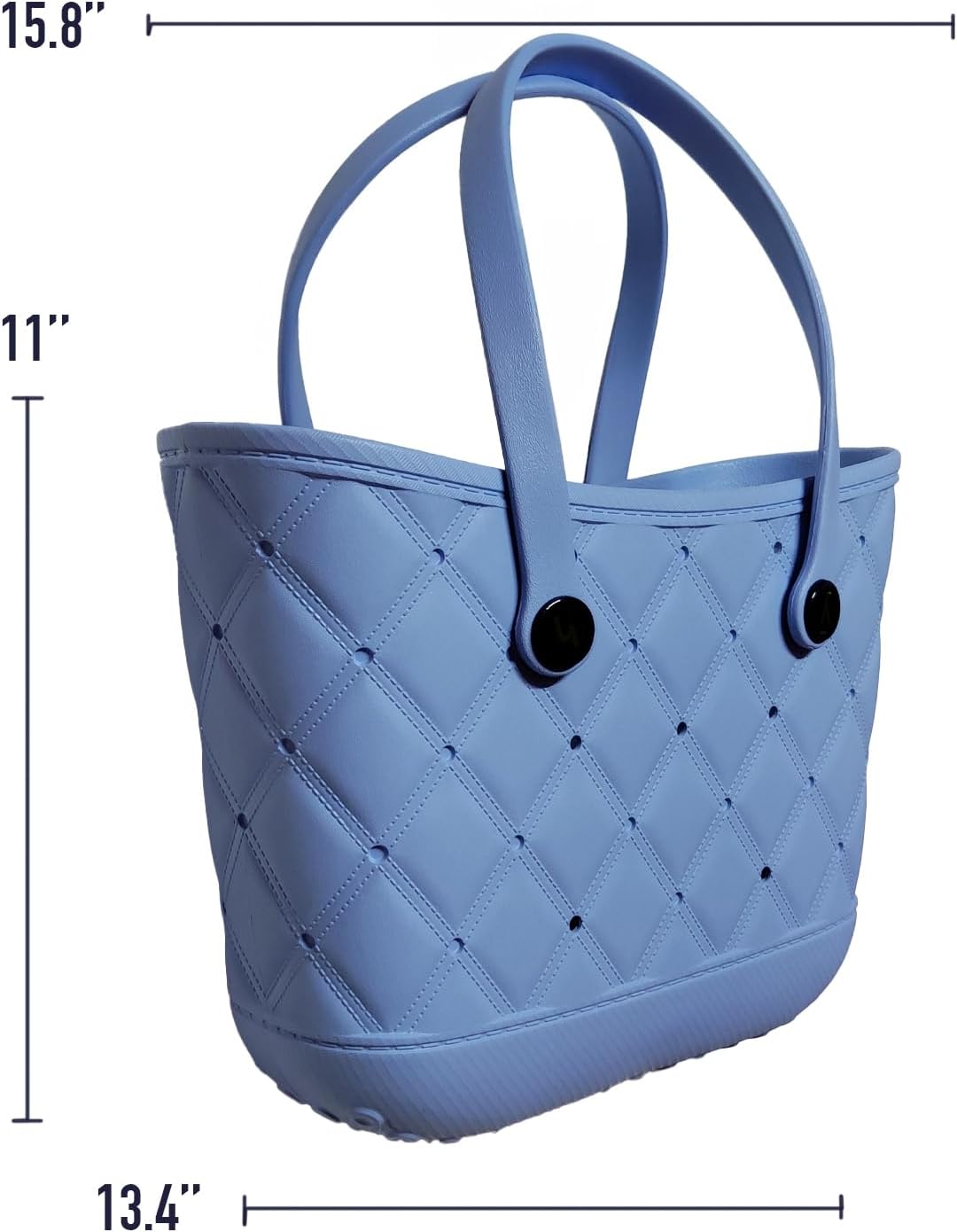 Large Beach Bag, Waterproof Sandproof Rubber Tote Bag for Women, for Travel, Pool, Boat, Groceries