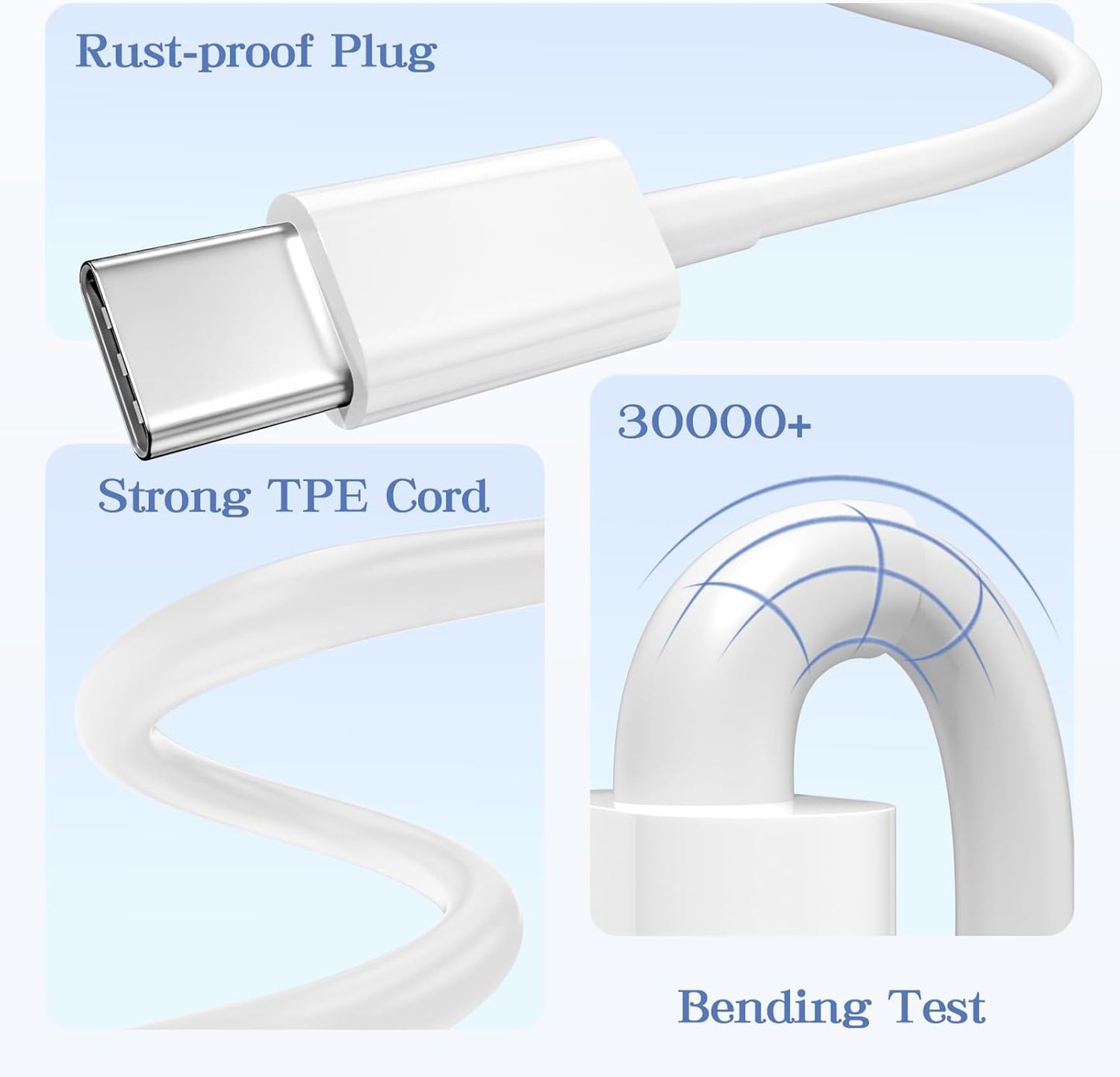 Car Carplay Cable for iPhone 17/16/15,iPhone 17/16/15Pro 17/16/15Pro Max 17/16/15Plus, USB A to USB C Cable for Apple Carplay, USB-C Car Charger for iPad Pro iPad Air 5th 4th Mini 6th Type C 3FT-White