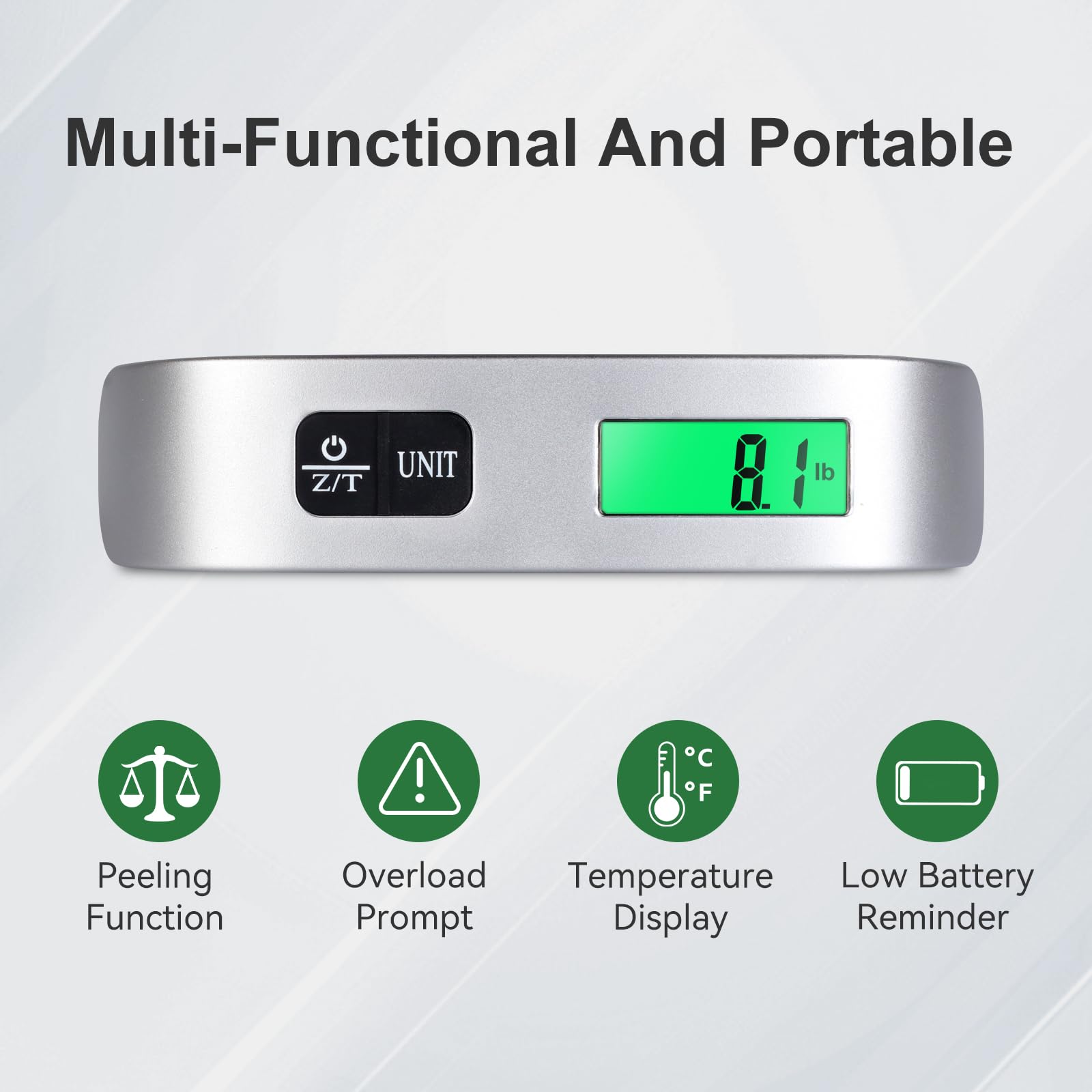 Qxutiwy Luggage Scale, 110 Pounds Digital Luggage Scale Battery Included