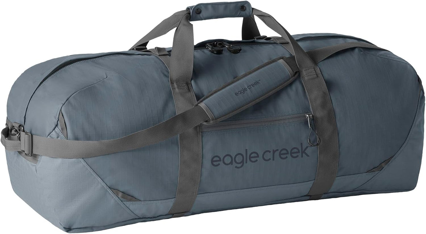 Eagle Creek No Matter What Duffel Bag - Eco Friendly Duffel for Sustainable Travel - Adjustable Shoulder Strap - Multiple Carry Options - Easy to Store - Smoke - 90L