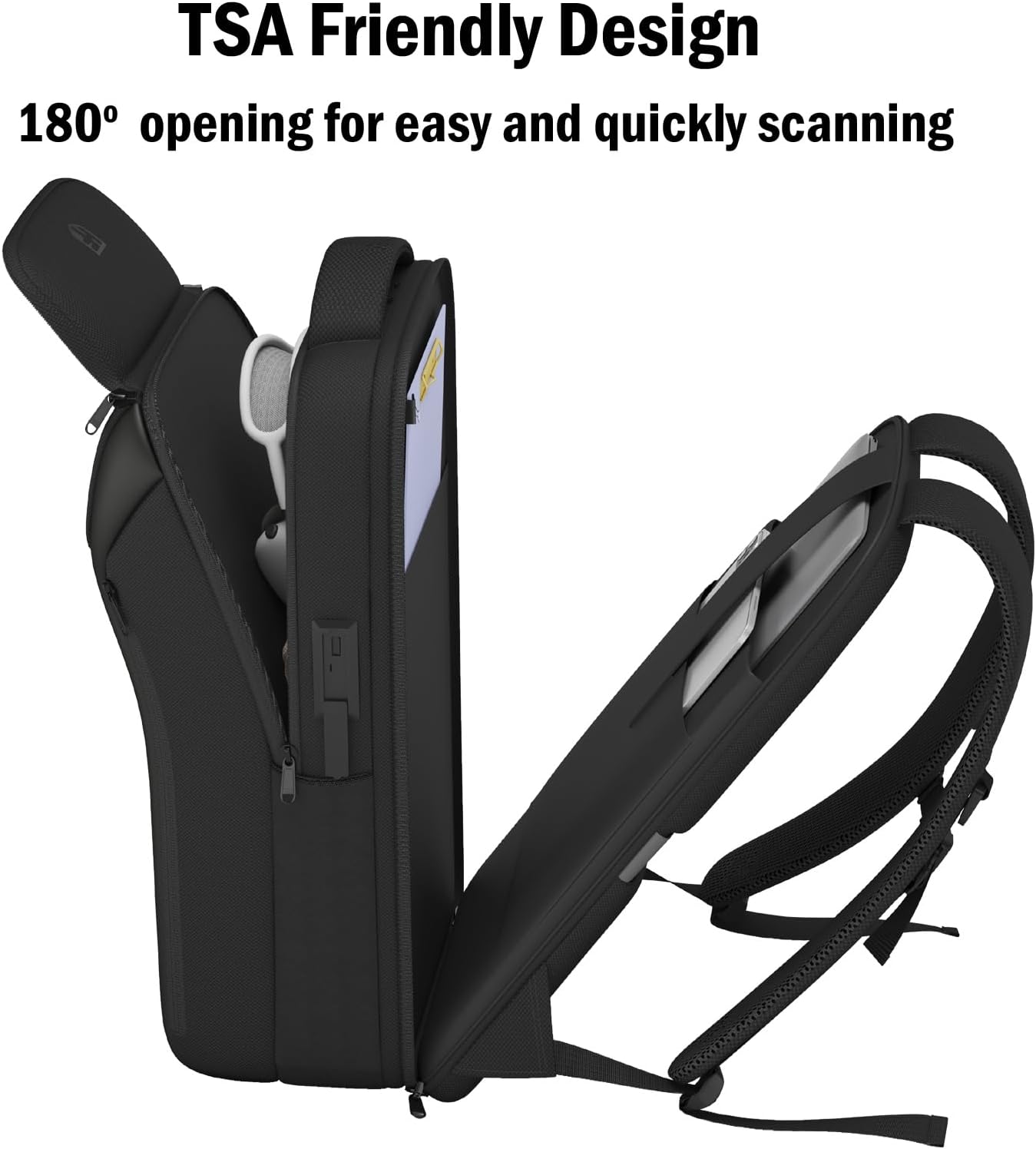 Laptop Backpack,Fashion Travel Backpacks,Business Backpack Waterproof fit 17.3 Inch Laptop,TSA-Airline Approved Backpack with USB Charging Port for Men Women