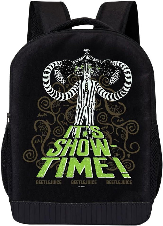 Fast Forward Beetlejuice Backpack for Boys, Girls, Adults, Men, Women, Teens | Beetlejuice Kids Backpack Toddler Backpack | Beetlejuice Backpack Bookbag Mesh Bag