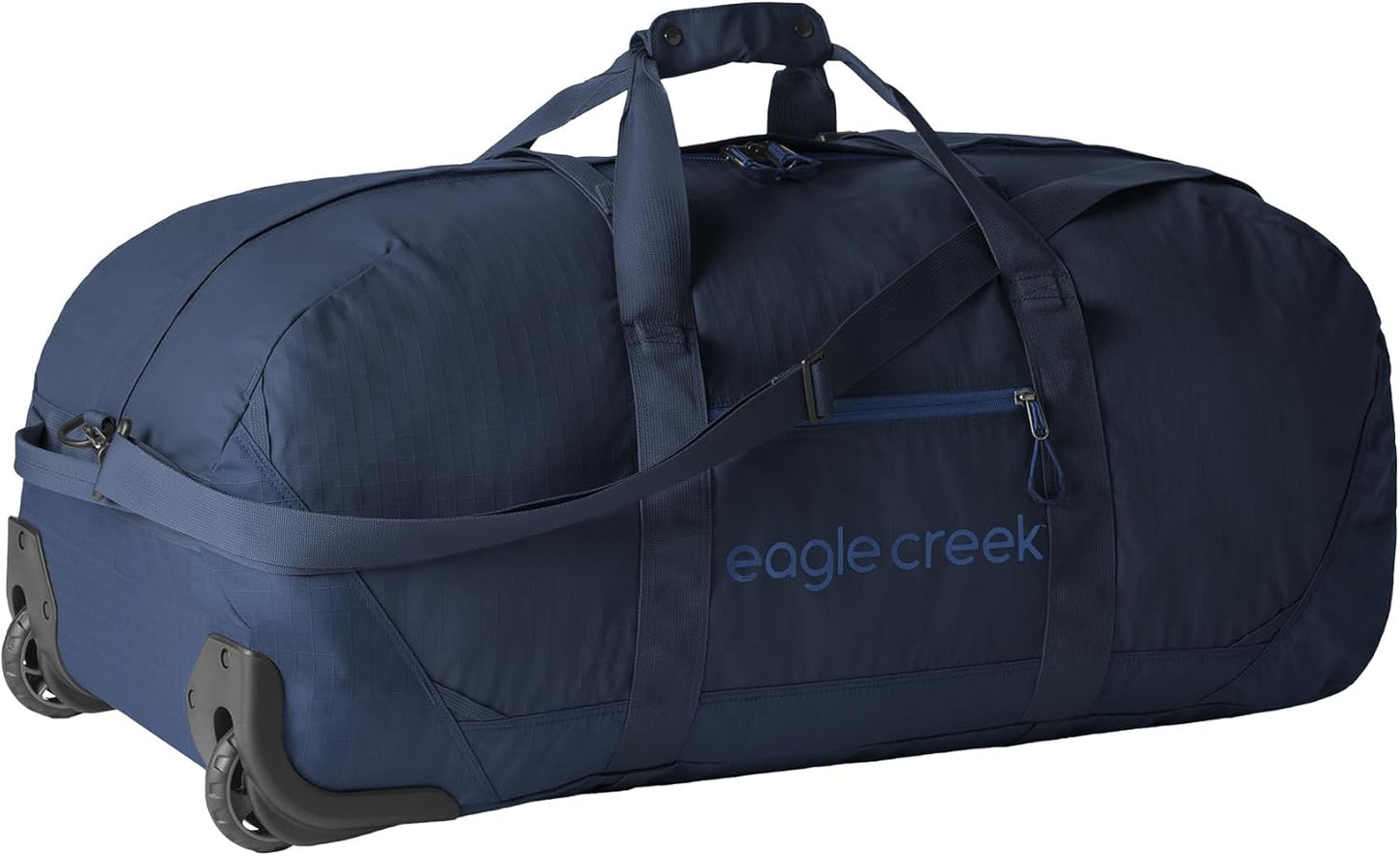 Eagle Creek No Matter What Rolling Duffel - Durable Rolling Bag for Travel - Adjustable Shoulder Strap - Heavy Duty Wheels - Lockable Zippers - Multiple Carry Options - 110L - Atlantic Blue