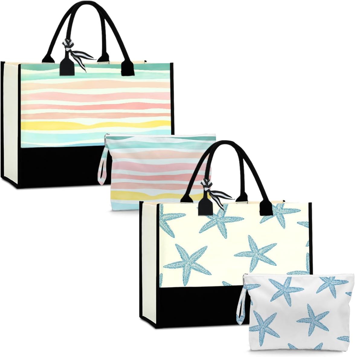 Fokongna Girls Trip 2025 For Women Friend Sister Travel Gifts Canvas Tote Bag Wet Bag for swimsuit Beach Bags Gifts