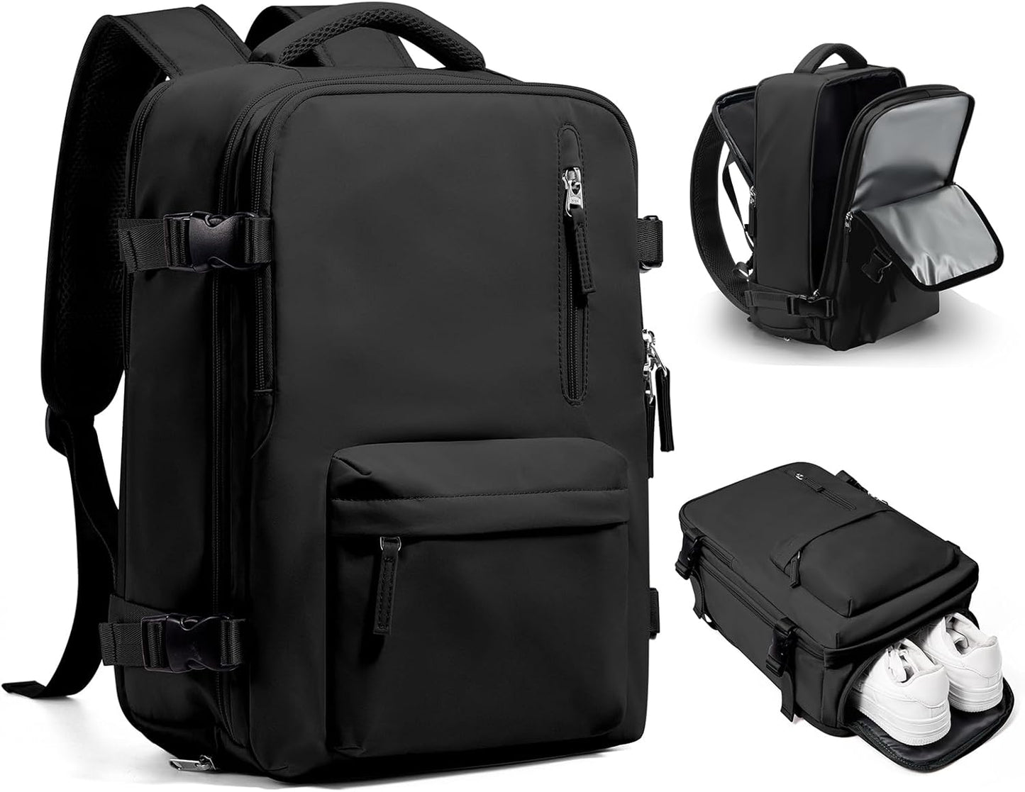 WONHOX Large Travel Backpack Carry on Flight Approved Laptop Work Business Backpack for Women Men