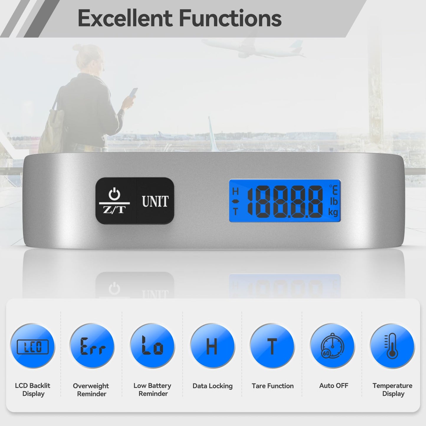 Luggage Scale Dr.meter 2 Pack Travel Essential Digital Luggage Weight Scale