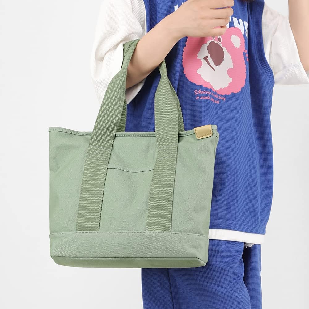 zhongningyifeng Canvas Women Tote Bag Casual Top Handle Satchel Large Capacity Handbags Shopping Bag for Work Travel