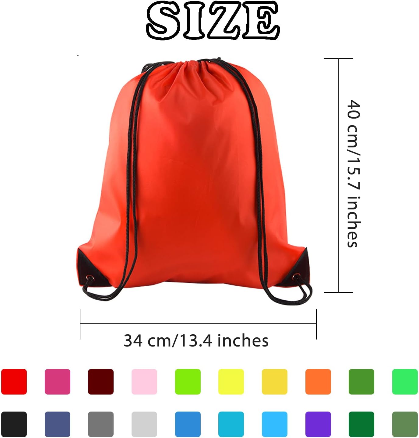 KUUQA 80Pcs Colorful Drawstring Backpack Bag Sack Drawstring Bags Bulk String Bags Storage Bags for