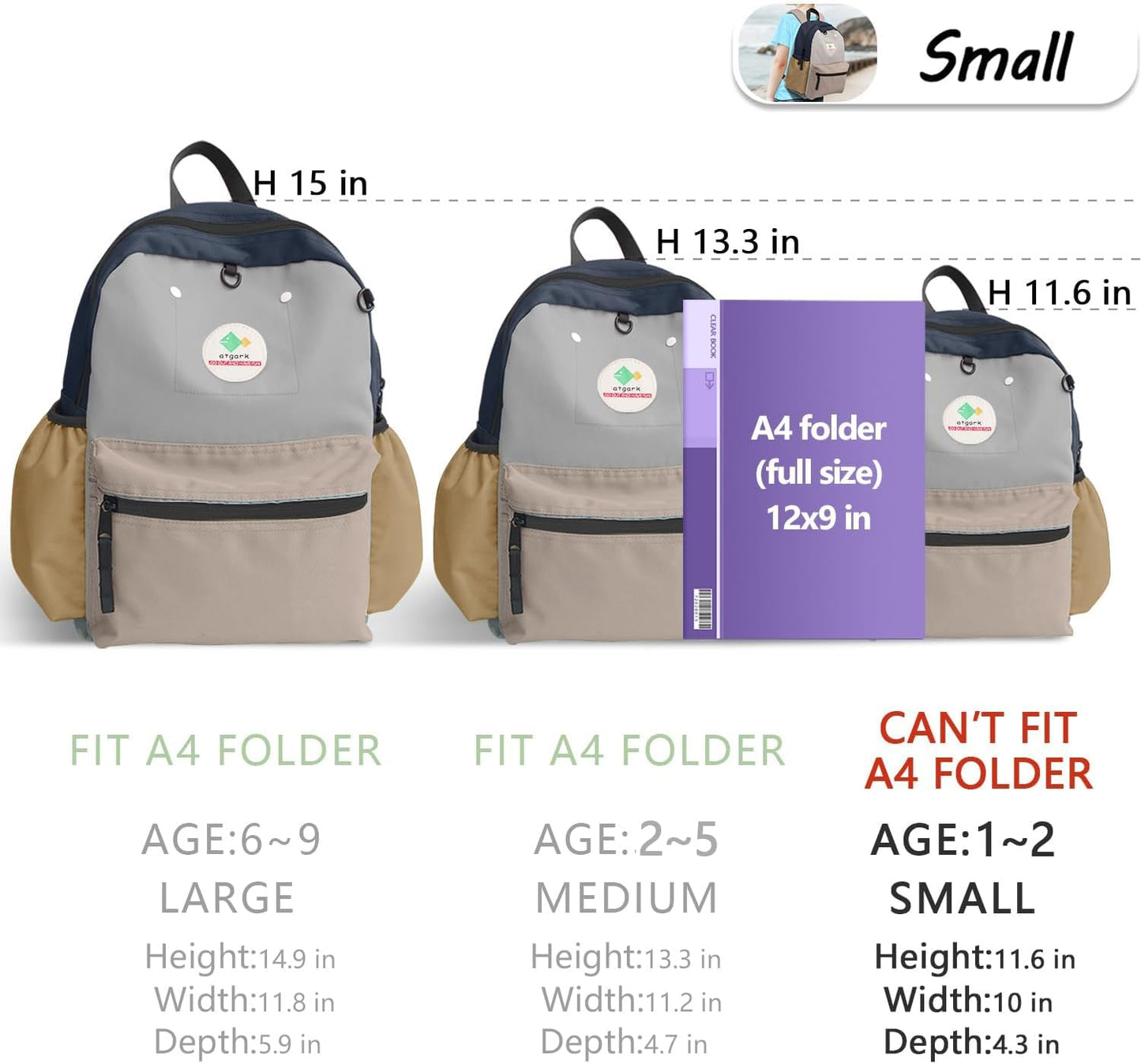 Toddler Backpack for Toddlers 1-2: Baby kids Backpack for daycare Boys Girls