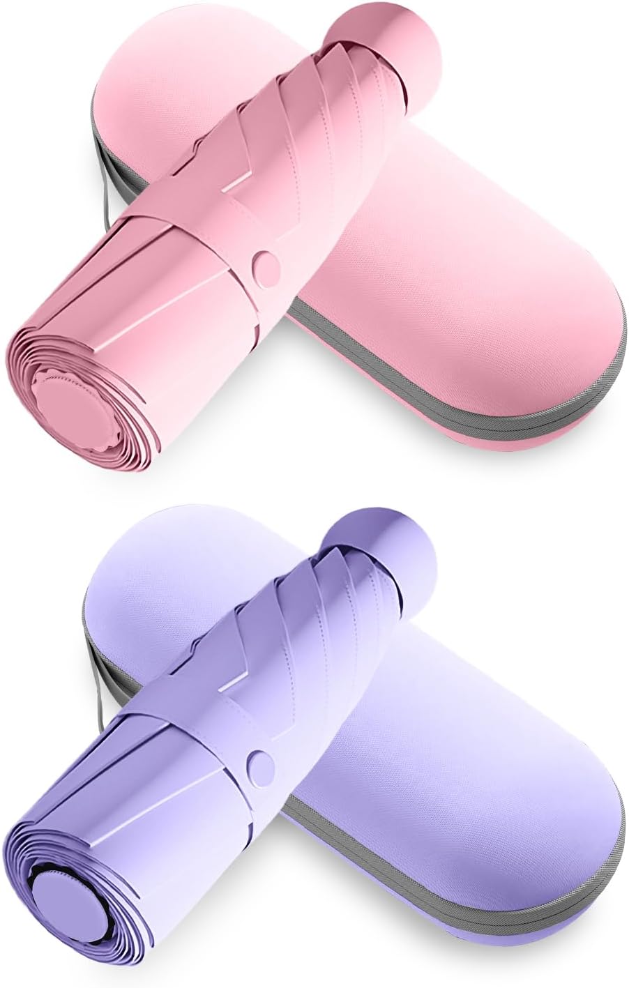 Compact Travel Umbrella, Small Pocket Mini Umbrella for Purse Wallet, UV Sun Rain Umbrellas for Backpack, Portable Folding Umbrellas for Women Kids