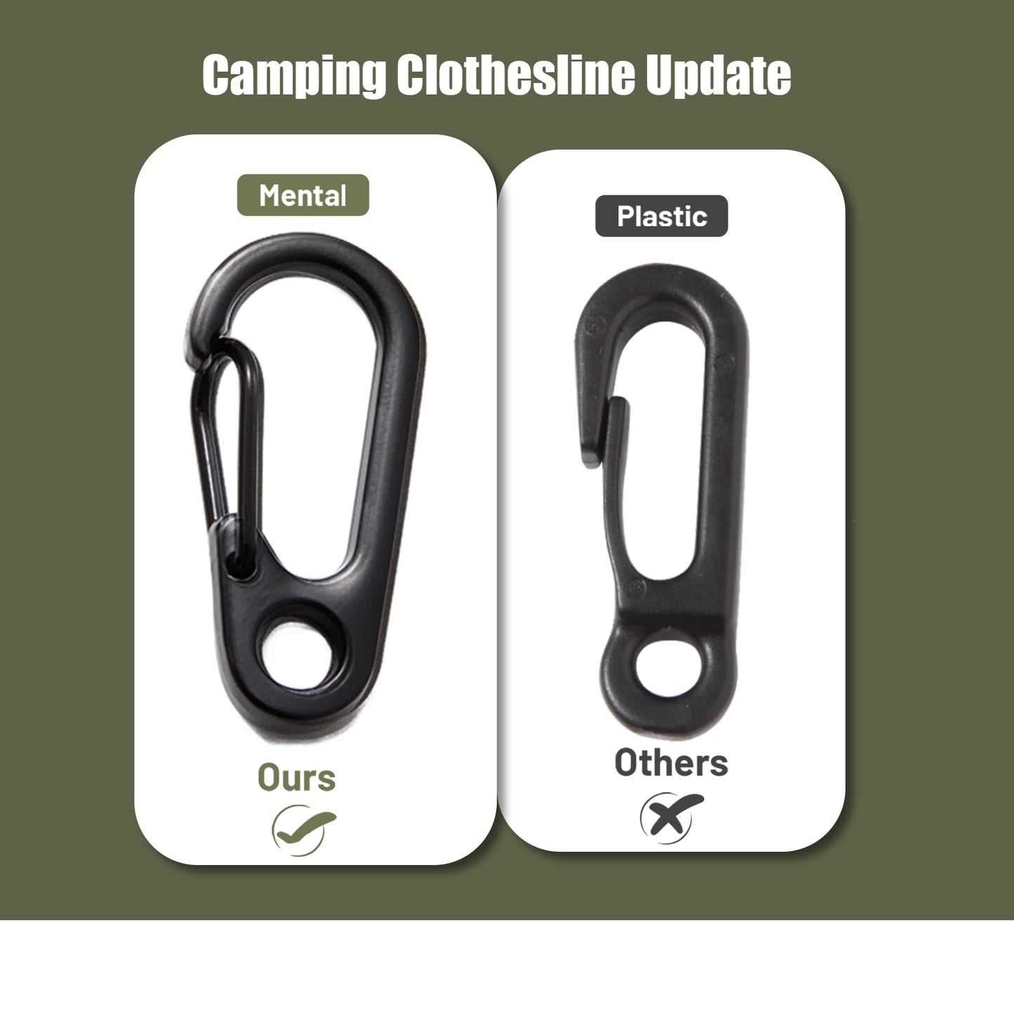 Portable Travel Clothesline, 33ft Camping Clothes line with Clothespins