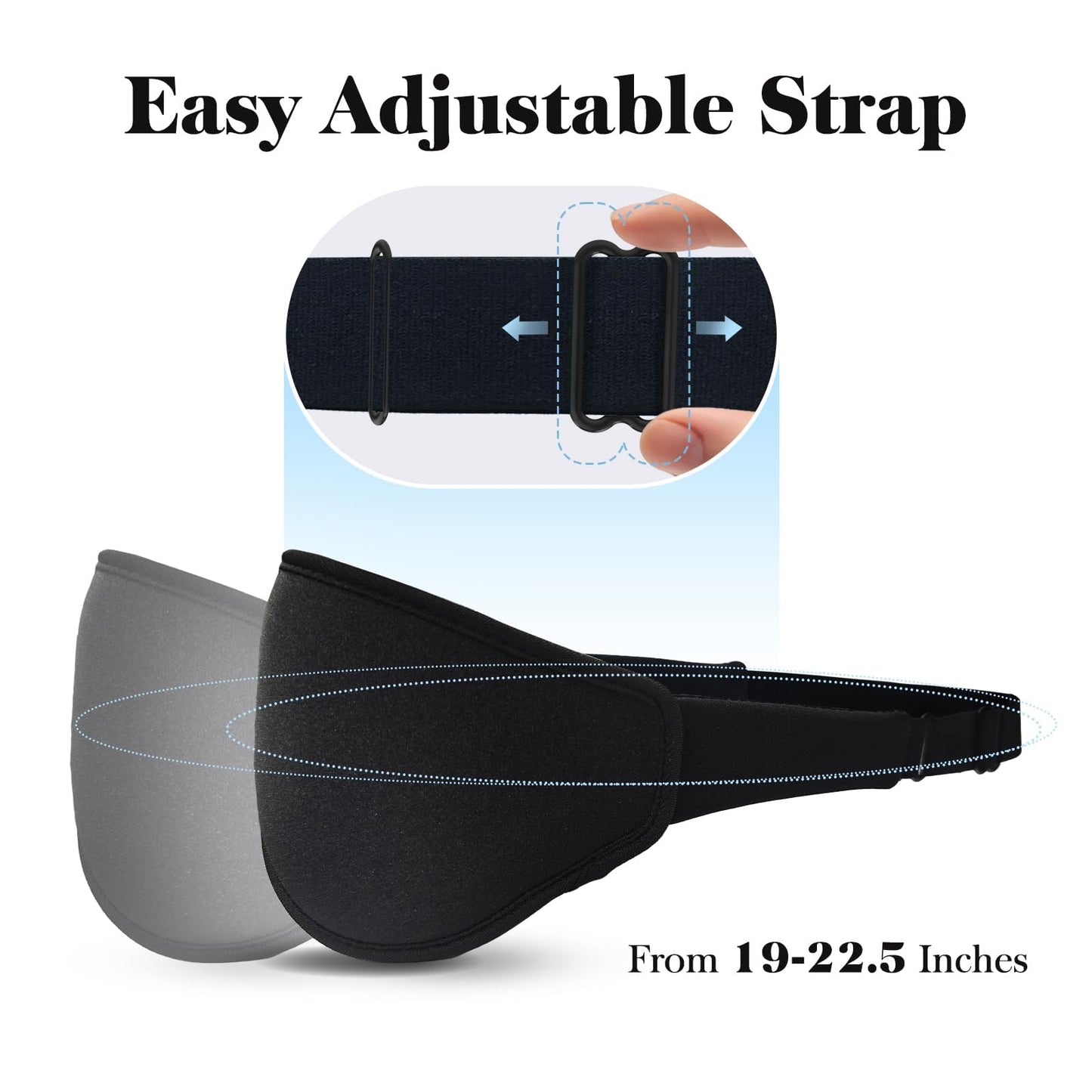 Fygrip 3D Eye Mask Sleep Mask for Men & Women, Black