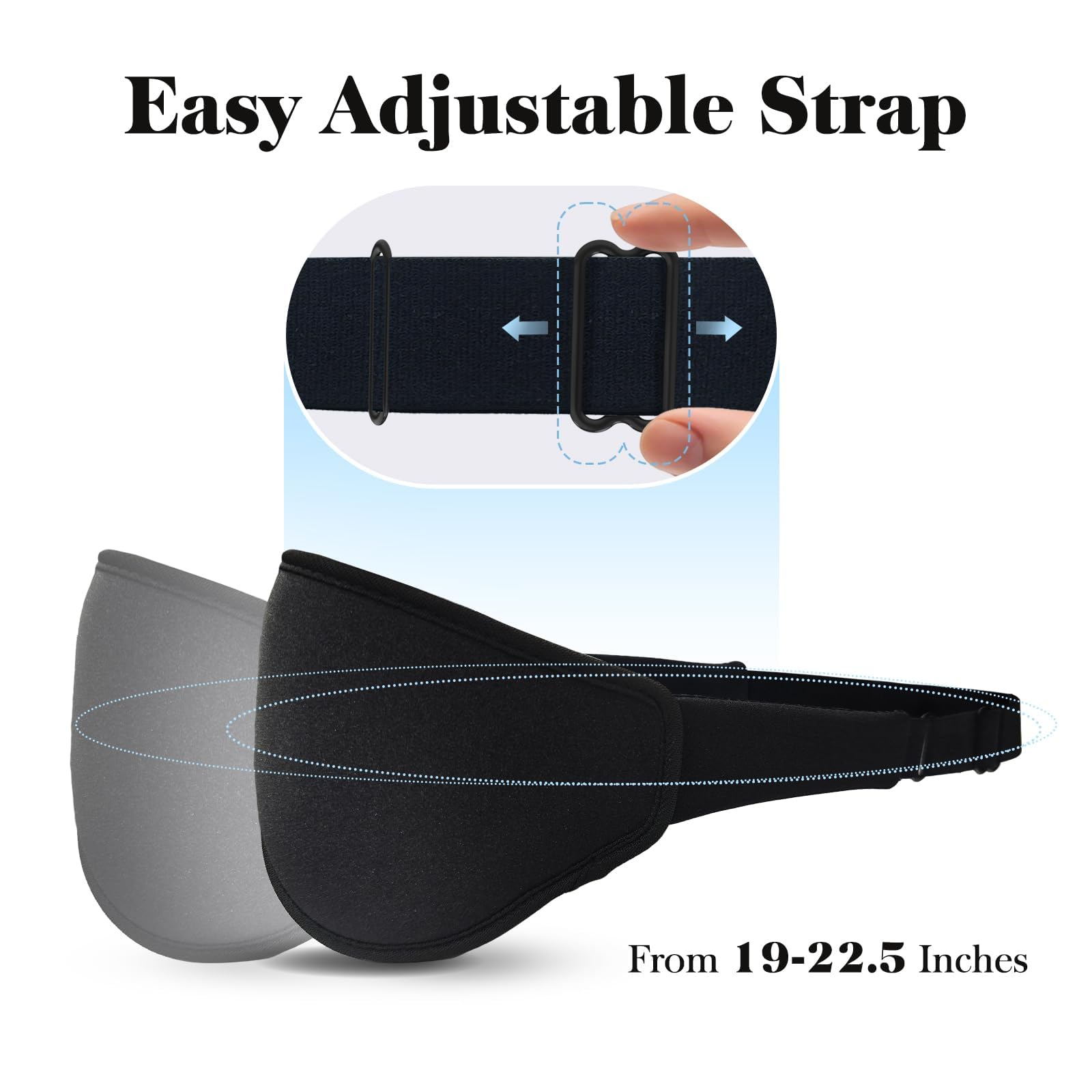 Fygrip 3D Eye Mask Sleep Mask for Men & Women, Black