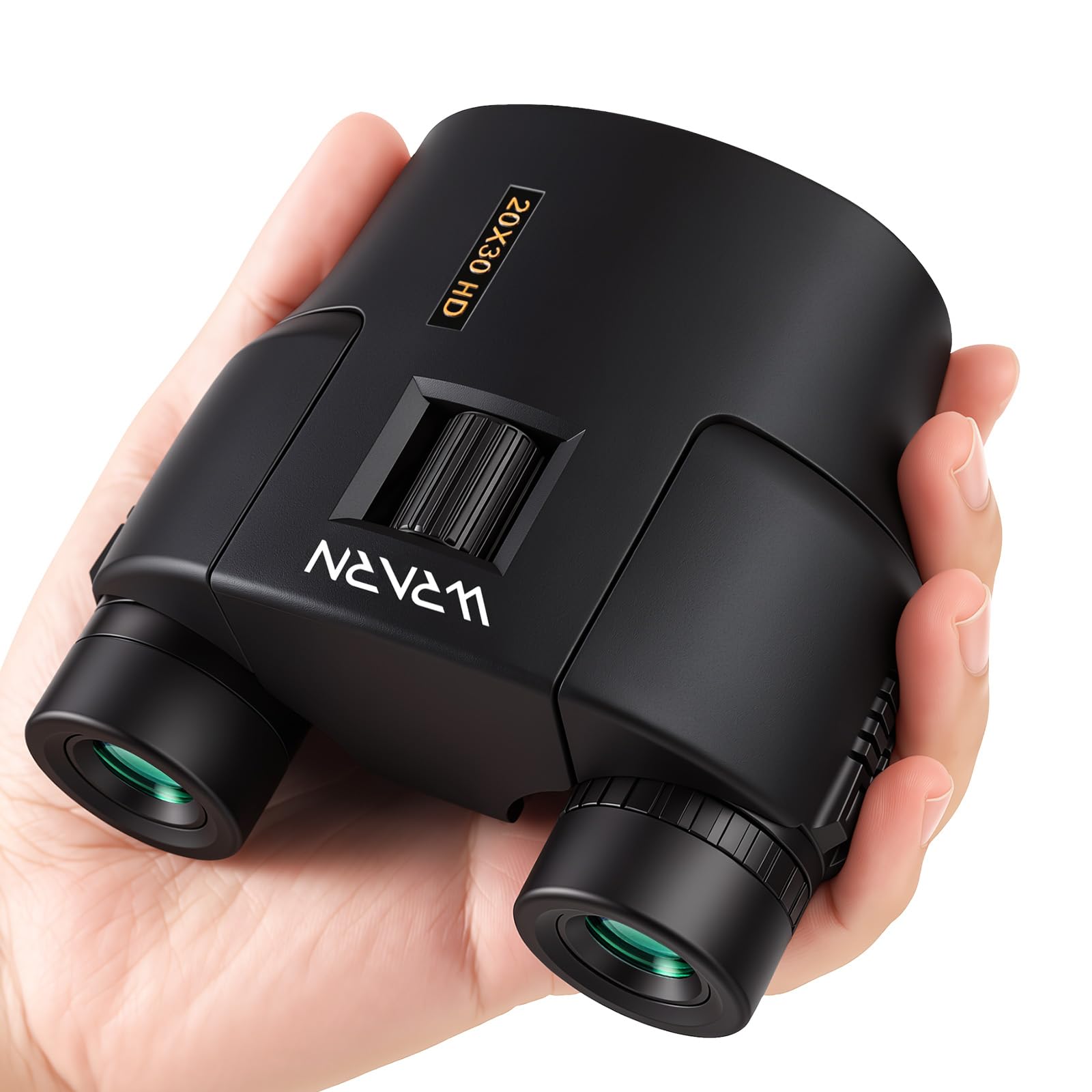 20X30 Compact Binoculars for Adults Bird Watching Travel, Black