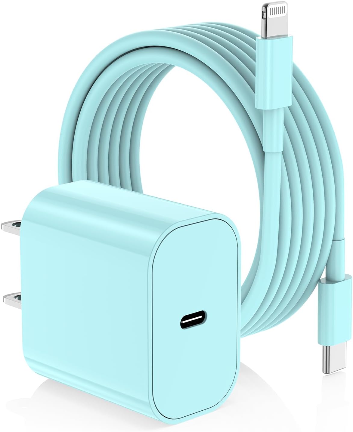 iPhone Fast Charger,Type C Wall Charger Block Plug and 10ft USB C to Lightning Charging Cable Cord Long,Power Adapter Cube Brick Box for Apple iPhone 14 Pro Max/14 Plus/14/13/12 Mini/11/XS Max/XR/iPad