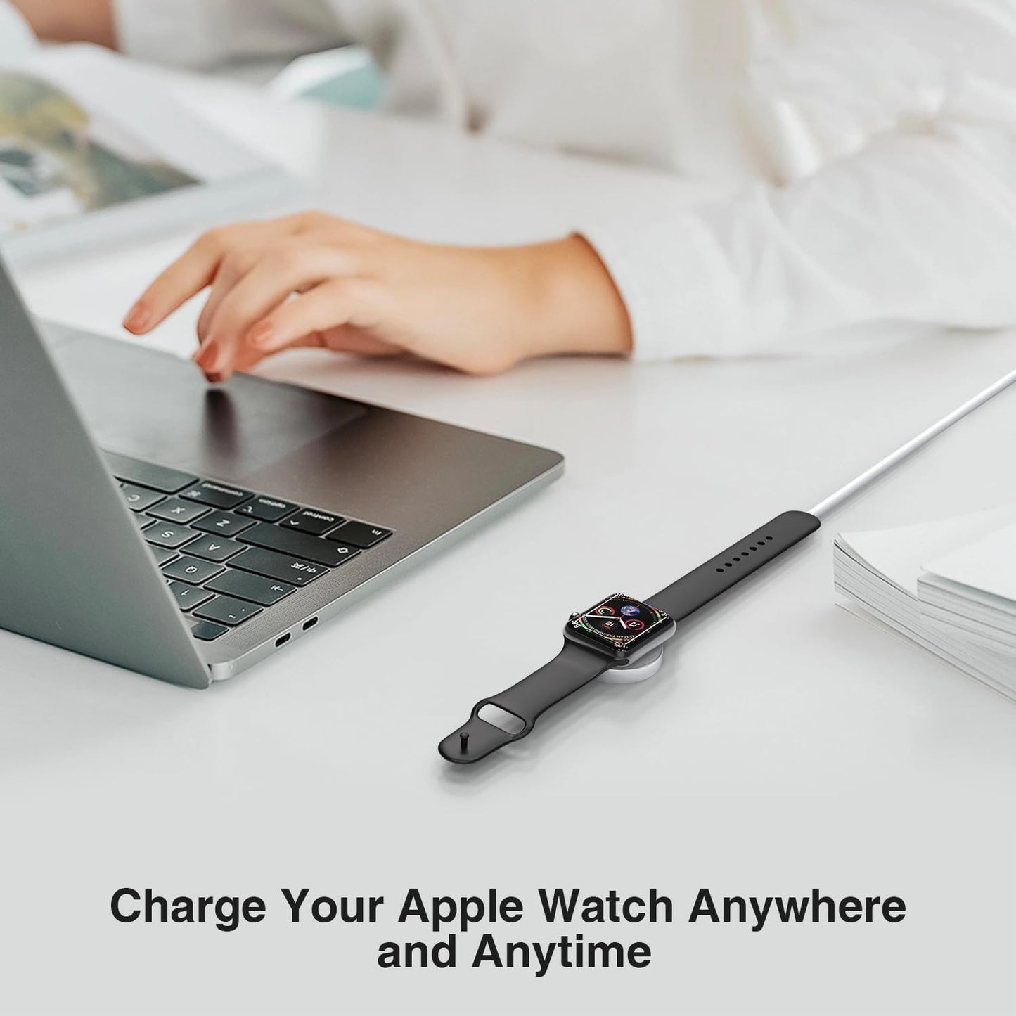 USB C Apple Watch Charger, [Apple MFi Certified] Magnetic iWatch Fast Charging Cable Cord 6ft and iPhone Type C Wall Charger Plug Block for Apple Watch Series Ultra 2/Ultra/Series 9/8/7/SE/6/5/4/3/2/1