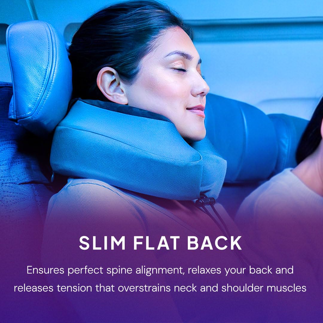 Cabeau Evolution S3 Travel Pillow - Memory Foam Neck Pillow for Airplane and Long Flights with Seat
