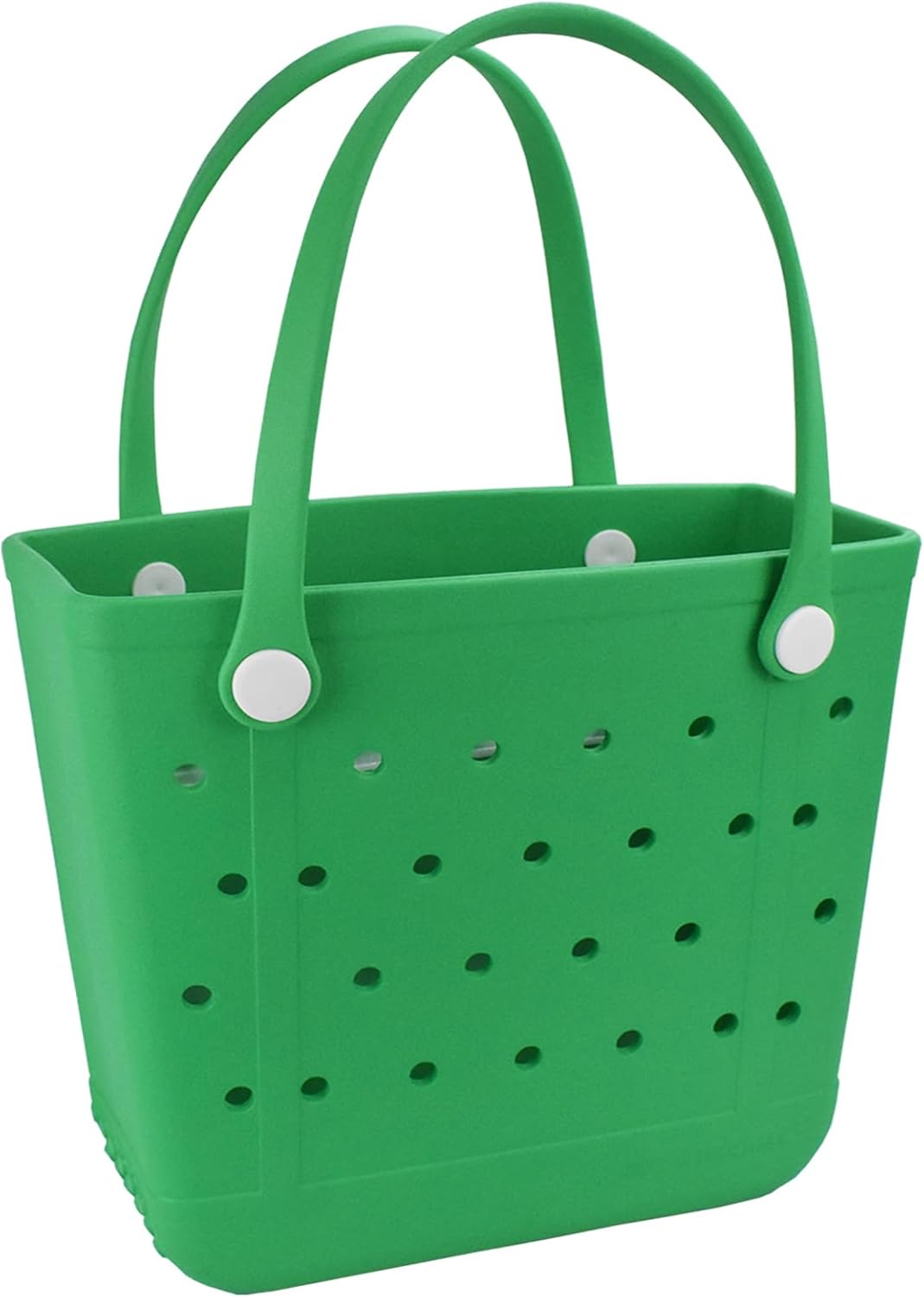 Rubber Beach Bag, Washable Moisture Resistant Durable Open Hole Tote Bag Beach Vacation Essentials