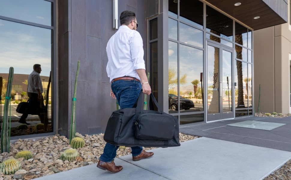 Xtreme Sight Line ~ Xecutive Transport Faraday Duffel Bag with Removable XTECH Pouch for Computer