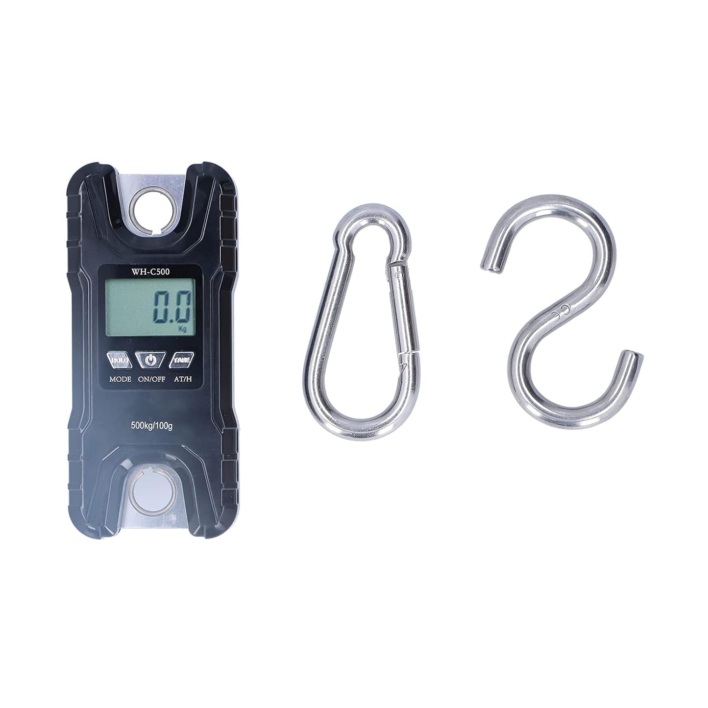 FLEXMAN Portable Electronic Hanging Scale LCD Display with ABS Engineering Plastic Shell 500kg (Adhesive)