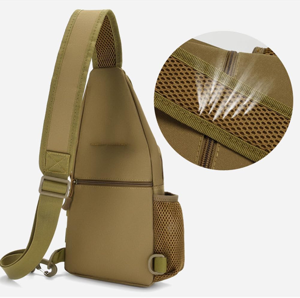 Sling Bag Crossbody Backpack for Men,Handiness Skiing Sling Bag, Lightweight Daypack for Hiking Travel (Color 5)
