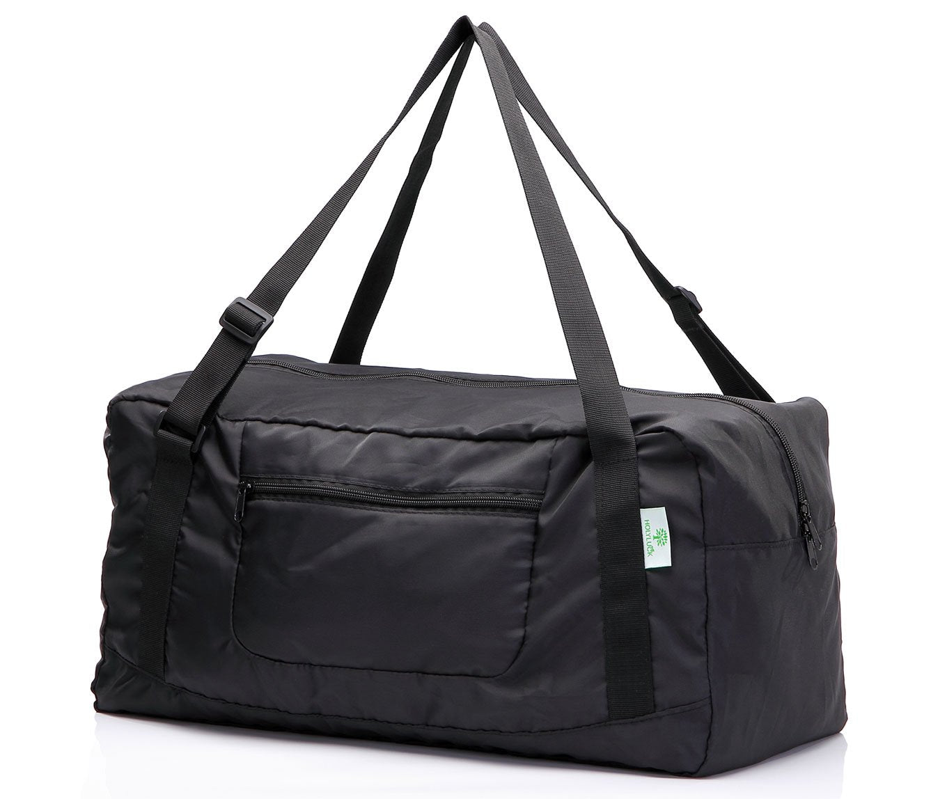 HOLYLUCK Foldable Travel Duffel Bag Luggage for Gym - black