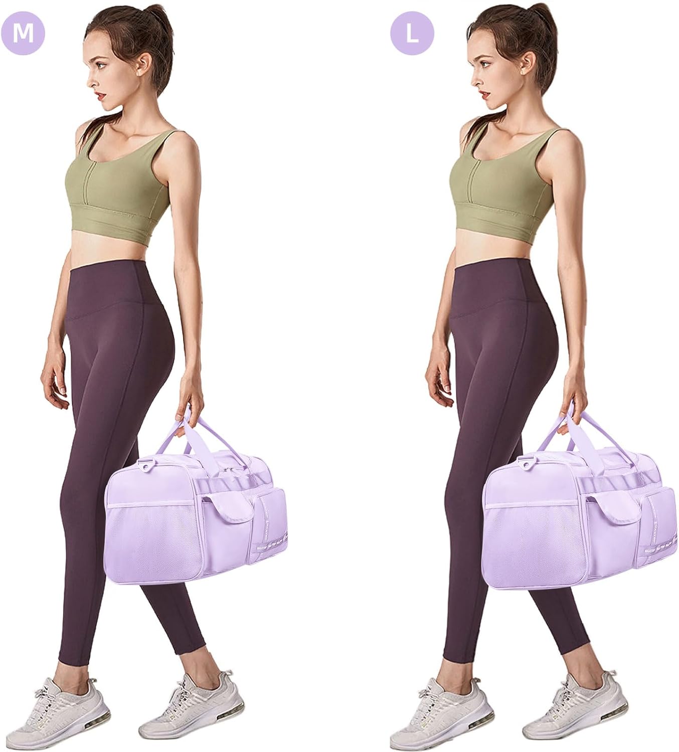 MAXTOP Gym Bag for Women Men Travel Duffle Bag Large Capacity Carry On Weekender Overnight Bag With