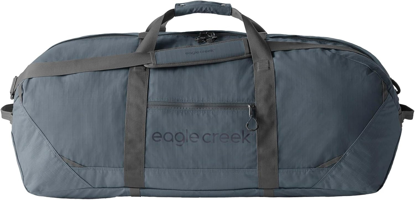 Eagle Creek No Matter What Duffel Bag - Eco Friendly Duffel for Sustainable Travel - Adjustable Shoulder Strap - Multiple Carry Options - Easy to Store - Smoke - 110L