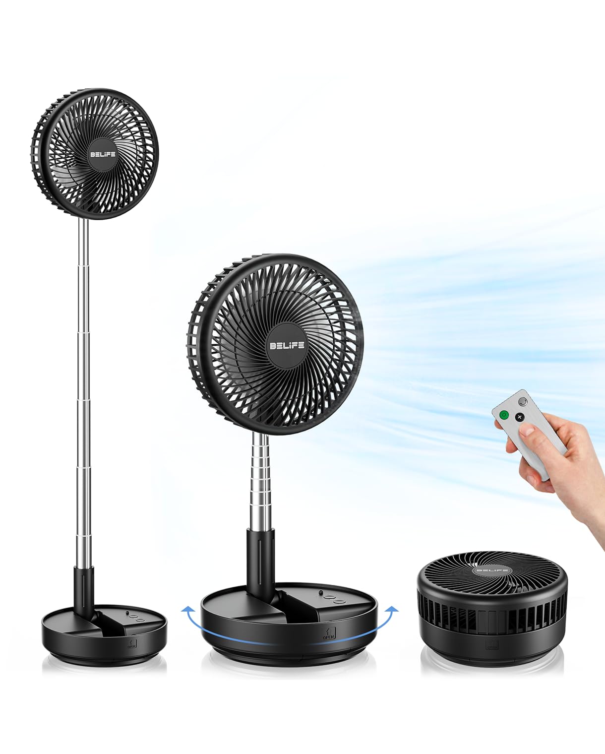Belife X8 Portable Oscillating Camping Fan for Travel