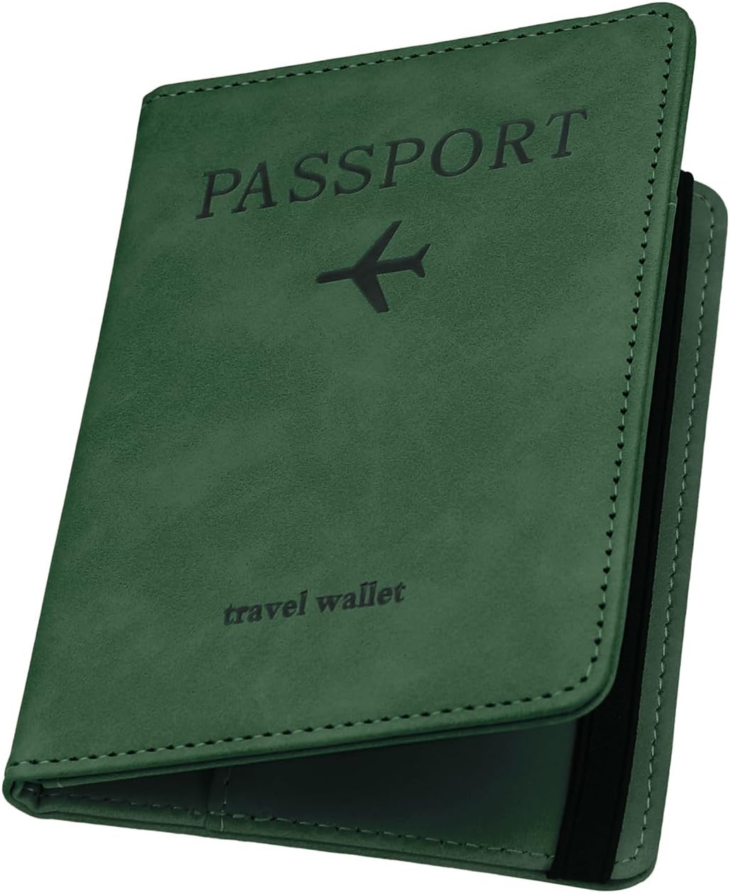 ILIYAH-Passport Cover-Passport Holder Travel Wallet-RFID Blocking Passport Case Travel Accessories Card Holder Wallet Unisex Travel Gifts(Green)