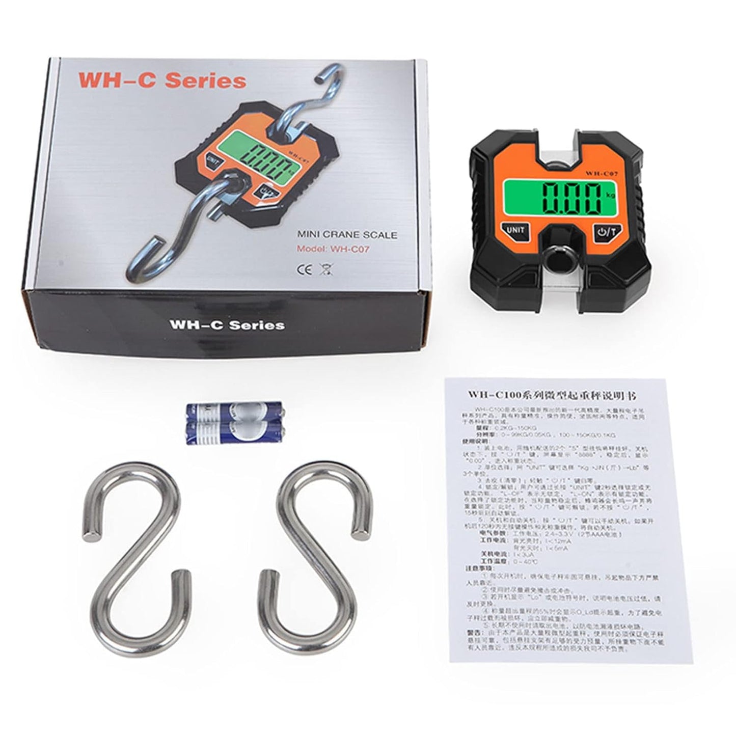 Electronic Hook Scale, Portable Handheld Digital Hanging Weight, Luggage Scale, Scales for Industrial Use